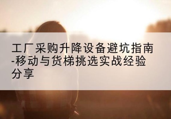 岫岩移动式升降机怎么选-工厂采购升降设备避坑指南-移动与货梯挑选实战经验分享